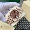 rolex-day-date-chocolate-roman-dial-rose-gold-moissanite-bezel-166-grams-best-replica-40mm-i-4