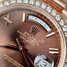 rolex-day-date-chocolate-roman-dial-rose-gold-moissanite-bezel-166-grams-best-replica-40mm-i-6