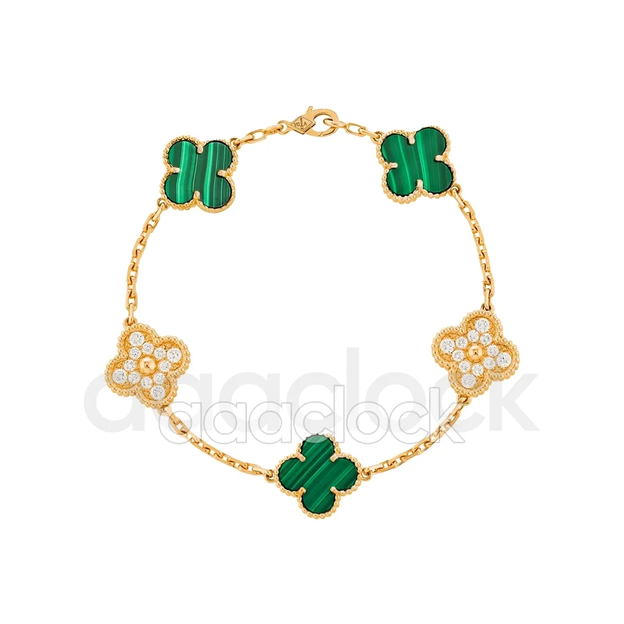 Браслет Van Cleef Vintage Alhambra VCARO7GQ00, 5 мотивов