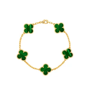 Van Cleef & Arpels Alhambra Малахит 5 Мотивов