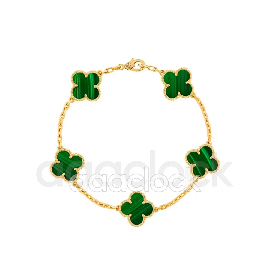 Van Cleef & Arpels Alhambra Малахит 5 Мотивов