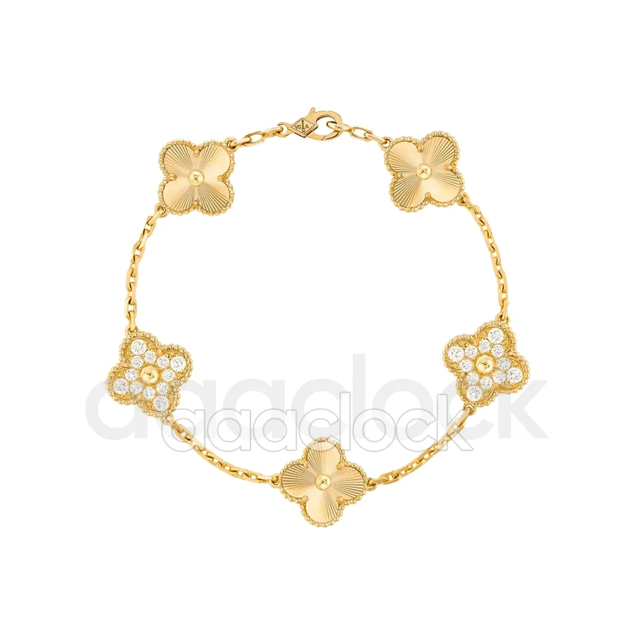 Браслет Van Cleef Vintage Alhambra VCARP4KN00, 5 мотивов