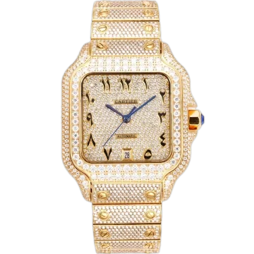 Cartier Santos De Cartier Gold Diamonds