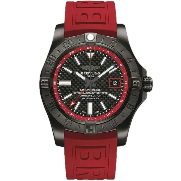 Breitling Avenger II GMT Black steel DLC