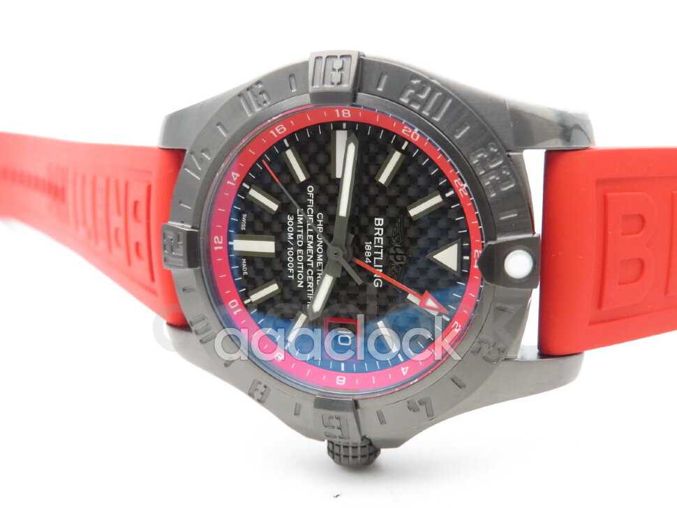 Breitling Avenger II GMT Black steel DLC Арт. BT-0522 Арт. BT-0522