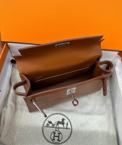 Hermes Kelly 19 крокодил