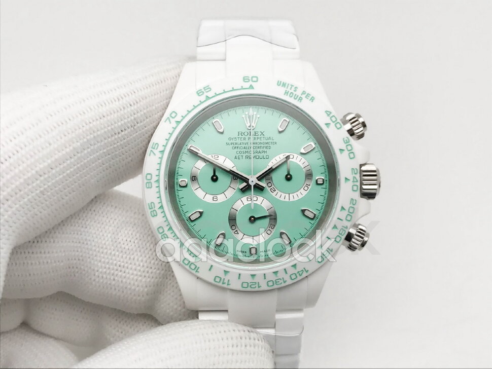 Rolex Cosmograph Daytona AET Remould Rodin Collection "Biscay Green White Ceramic" Арт. RO-2536 Арт. RO-2536