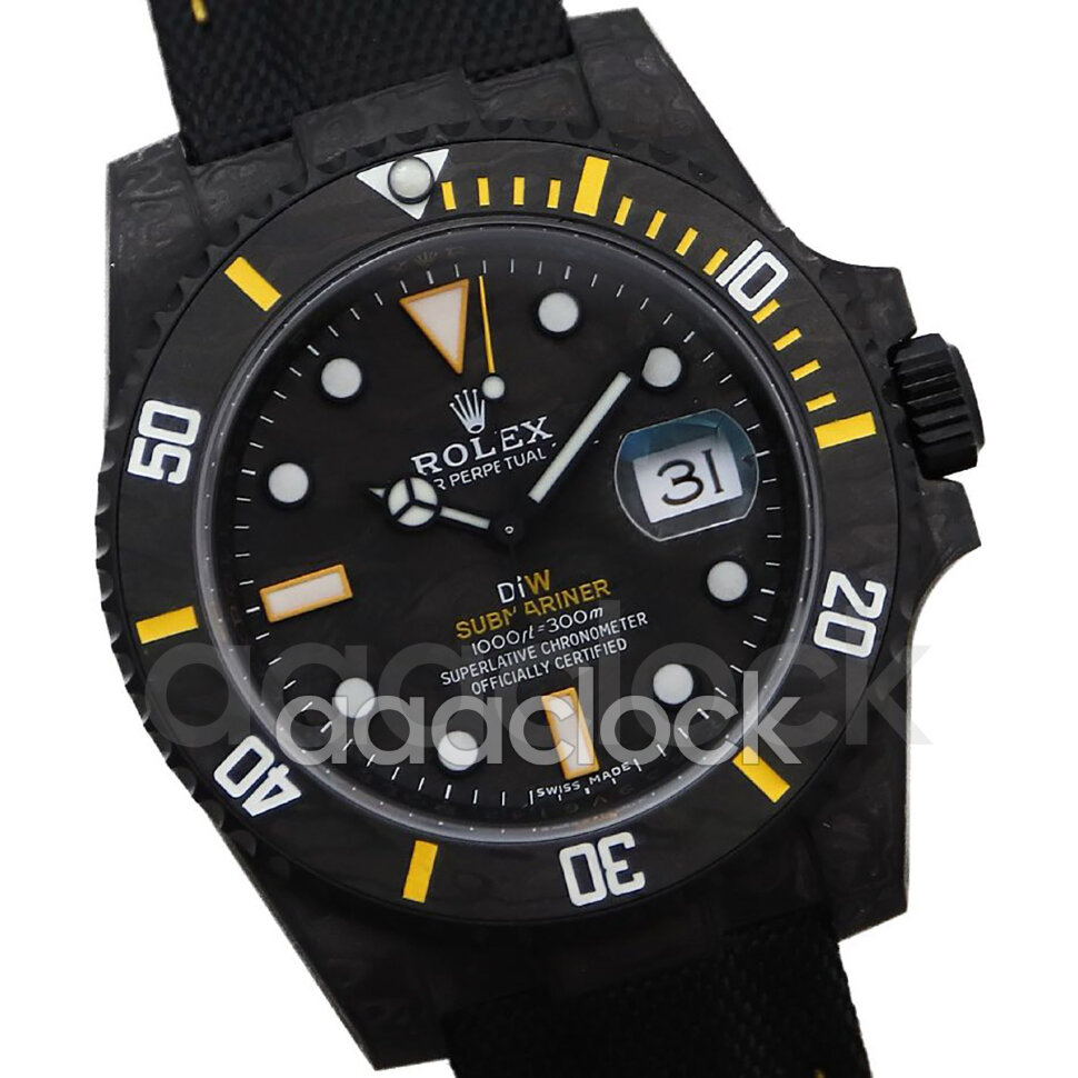 Rolex Submariner DiW All Carbon Yellow Арт. RO-3755 Арт. RO-3755