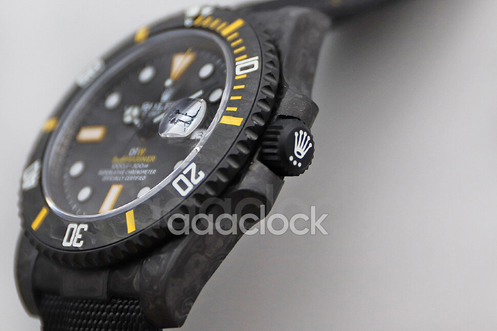 Rolex Submariner DiW All Carbon Yellow Арт. RO-3755 Арт. RO-3755