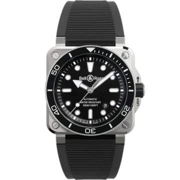Bell &amp; Ross BR 03 Diver Black Steel BR03A-D-BL-ST-SRB