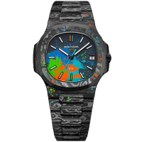 Patek Philippe Nautilus DiW "The Black Grail Project" All Carbon Motley Арт. PP-4355 Арт. PP-4355