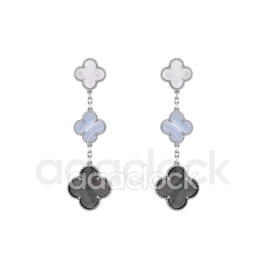 Серьги Van Cleef Magic Alhambra VCARN18800, 3 мотива
