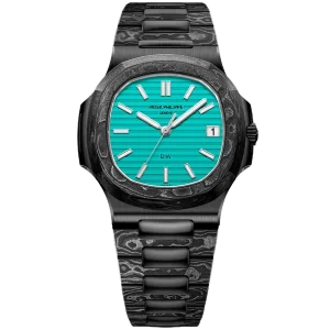 Patek Philippe Nautilus DiW &quot;The Black Grail Project&quot; All Carbon Celeste