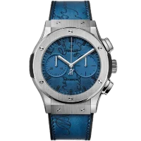 Hublot Classic Fusion 45 Chronograph Berluti Scritto Ocean Blue 521.NX.050B.VR.BER18 Арт. HU-1273 Арт. HU-1273