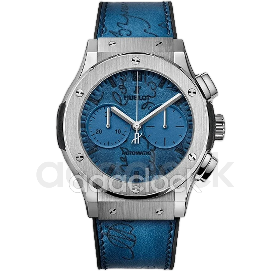Hublot Classic Fusion 45 Chronograph Berluti Scritto Ocean Blue 521.NX.050B.VR.BER18 Арт. HU-1273 Арт. HU-1273