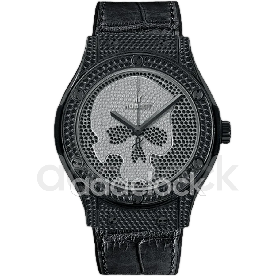 Hublot Classic Fusion 45 Skull Black Full Pave 511.ND.9100.LR.1700.SKULL Арт. HU-1300 Арт. HU-1300