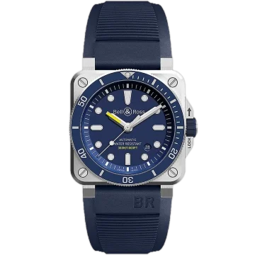 Bell &amp; Ross BR 03-92 Diver Blue BR0392-D-BU-ST/SRB
