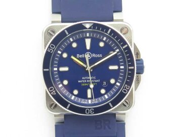 Bell &amp; Ross BR 03-92 Diver Blue BR0392-D-BU-ST/SRB