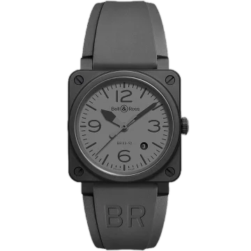 Bell &amp; Ross BR 03-92 Black Ceramic BR0392-COMMANDO-CE
