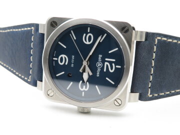 Bell &amp; Ross BR 03-92 BR0392-BLU-ST-SCA